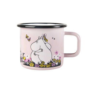 Bleikur knús Moomin kaffibolli.