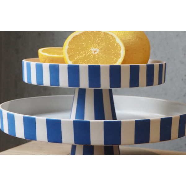 OYOY - Toppu Tertudiskur á/Fæti Stór Optic Blue - Image 3