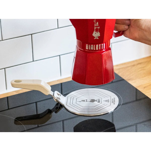 Bialetti - Millistykki Fyrir Spanhelluborð Lítið Cream - Image 3