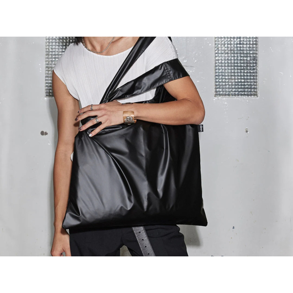 Loqi - Fjölnota Poki Metallic Black - Image 2