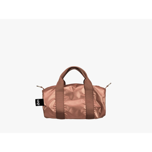 Loqi - Weekender Taska Lítil Metallic Rose Gold - Image 2