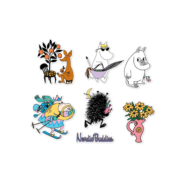 Nordicbuddies - Límmiðar 6stk Moomin Leisure - Image 2