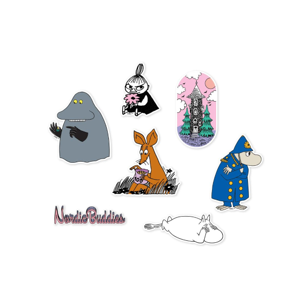 Nordicbuddies - Límmiðar 6stk Moomin In The Valley - Image 2
