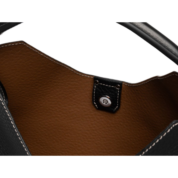 Gianni Chiarini - AURORA Leðurtaska '25 Nero-Castoro - Image 4