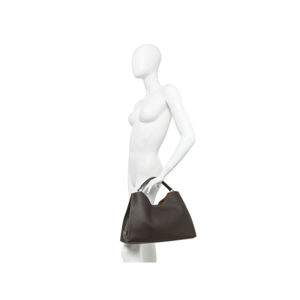 Gianni Chiarini - AURORA Leðurtaska '25 Nero-Castoro - Image 5