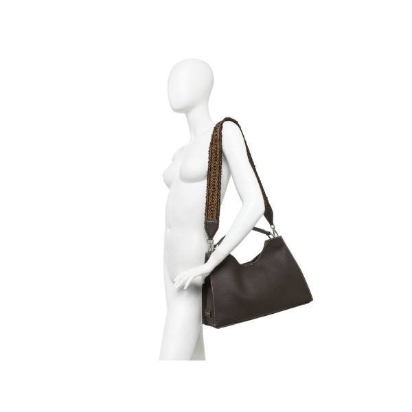 Gianni Chiarini - AURORA Leðurtaska '25 Nero-Castoro - Image 6