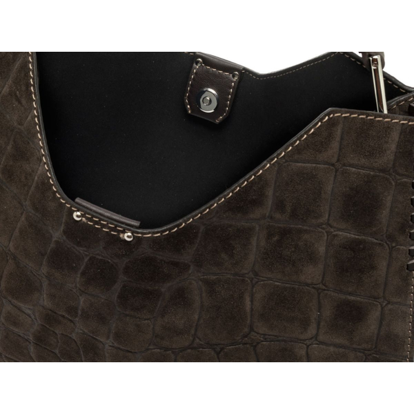 Gianni Chiarini - AURORA Taska Rúskinn '25 Cocco Espresso - Image 5
