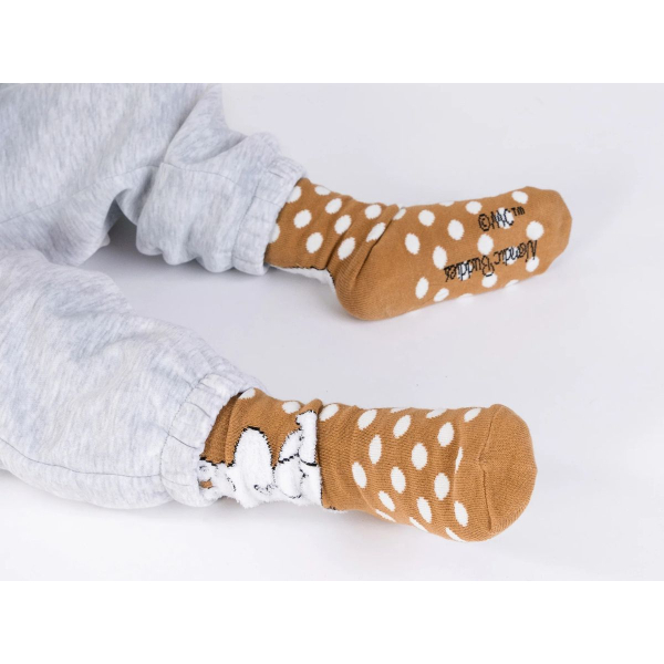 Moomin Ungbarnasokkar Fluffy Brown - Image 3