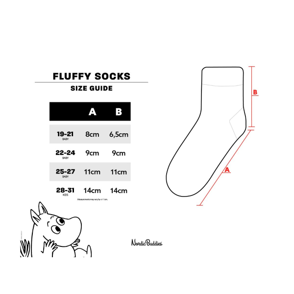 Moomin Ungbarnasokkar Fluffy Brown - Image 5