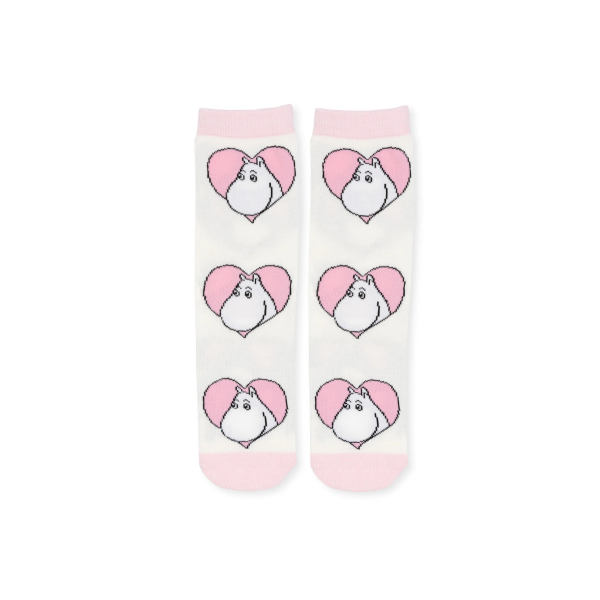 Múmínsokkar 36-42 Love White/L.Pink - Image 2