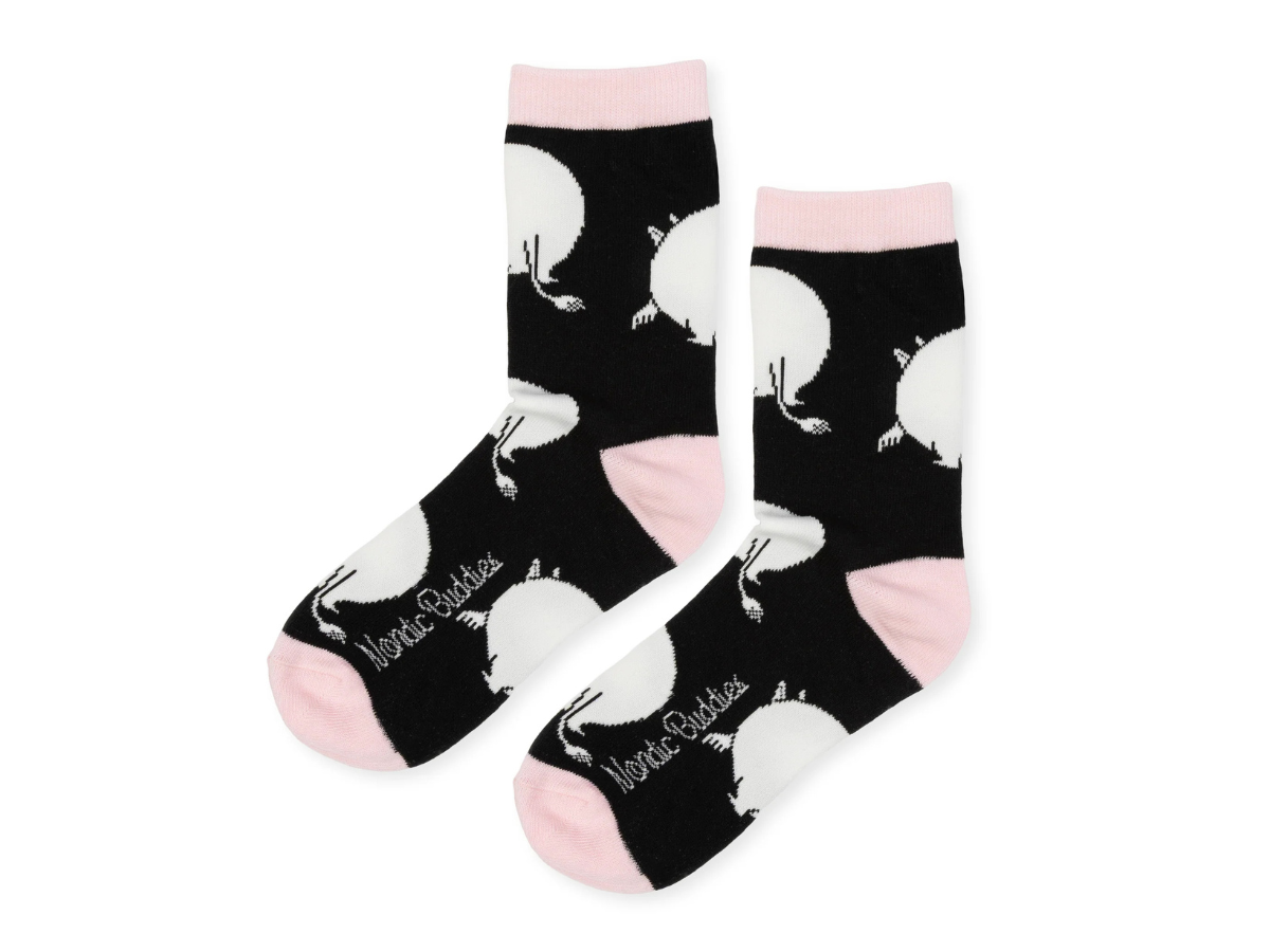Múmínsokkar 36-42 Moomin Butt Black/L.Pink
