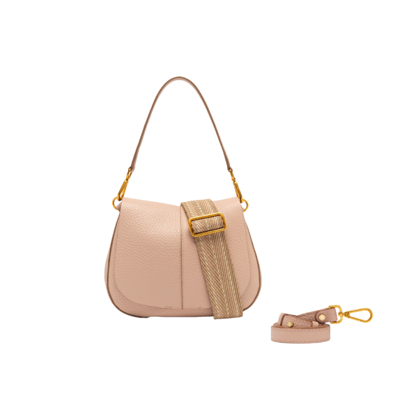 Gianni Chiarini - HELENA ROUND Leðurtaska Stór Pink Salt - Image 6