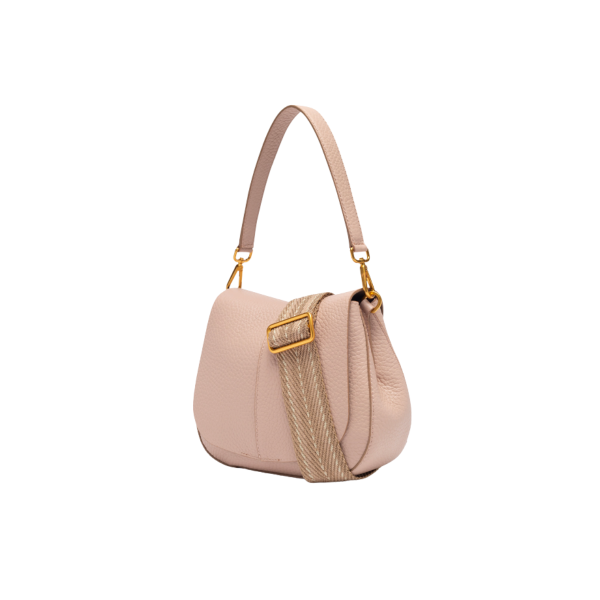 Gianni Chiarini - HELENA ROUND Leðurtaska Stór Pink Salt - Image 4