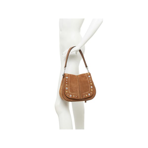 Gianni Chiarini - HELENA ROUND Taska Rúskinn Stór Caramel - Image 4