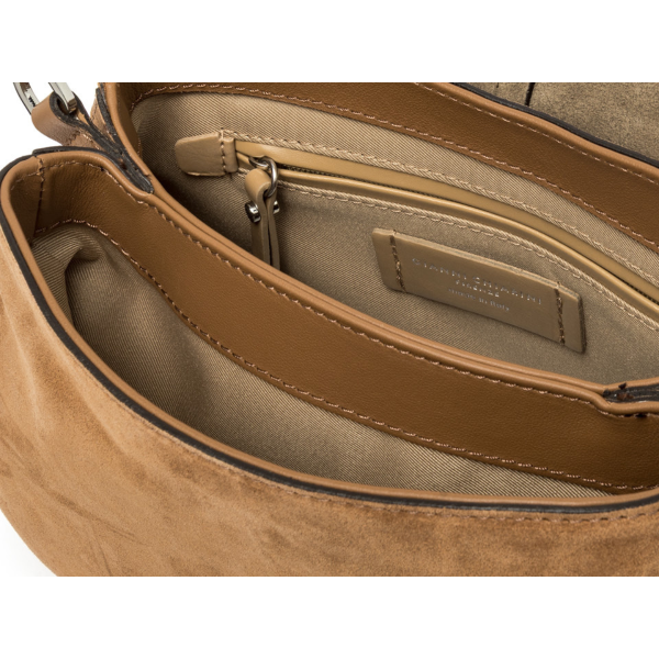 Gianni Chiarini - HELENA ROUND Taska Rúskinn Stór Caramel - Image 3